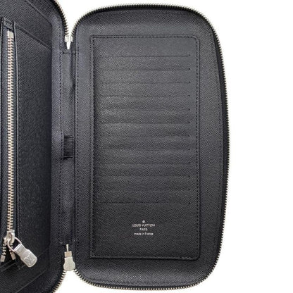 Louis Vuitton Bifold Long Wallet Travel Case Organizer Athol M30652 Taiga