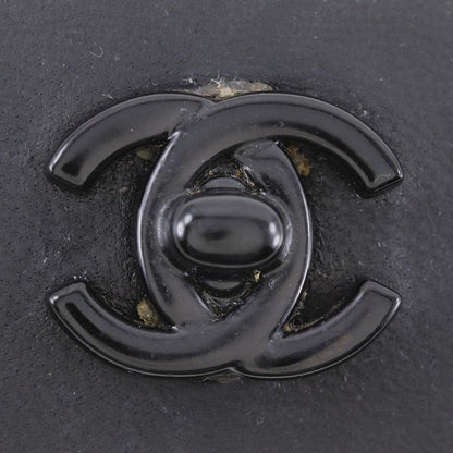 Chanel Turnlock Coco Mark Calf Black Ladies Barrette
