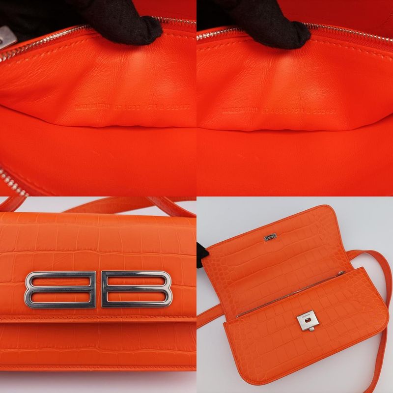 Balenciagabb Gossip Orange Leather 6746937511r562481