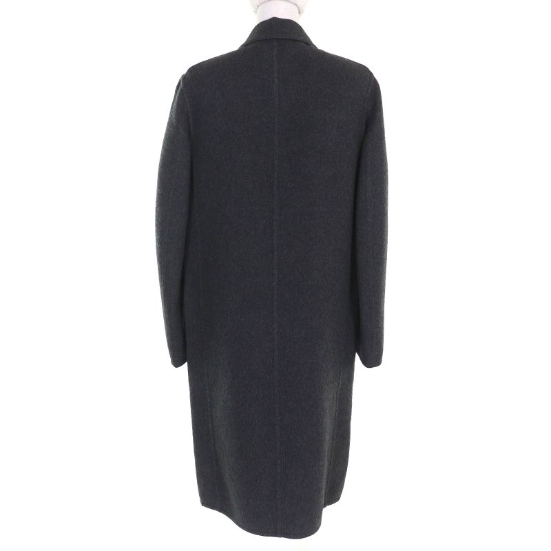 Hermes 100% Cashmere Margiela Period H Button Single Chester Coat Long Coat