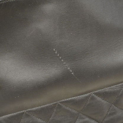 Chanel Shoulder Bag Matelasse Lambskin Black Gold Hardware Women