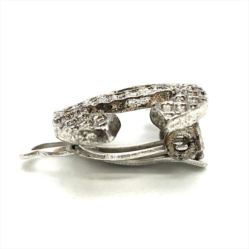 Chanel Earring Metal G Silver 00A Coco Mark One Side Only Ladies