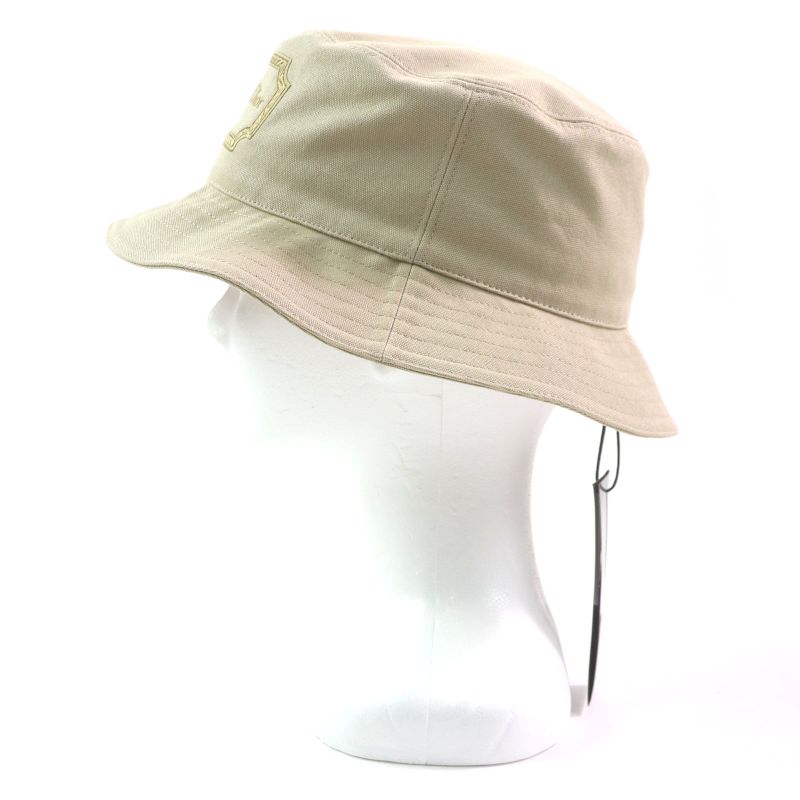  DIOR Homme 293c906i5641 100% Cotton DIOR Logo Embroidered Bucket Hat Beige S