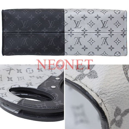 Louis Vuitton Monogram Pacific Eclipse Split Line Design Tote Bag Handbag