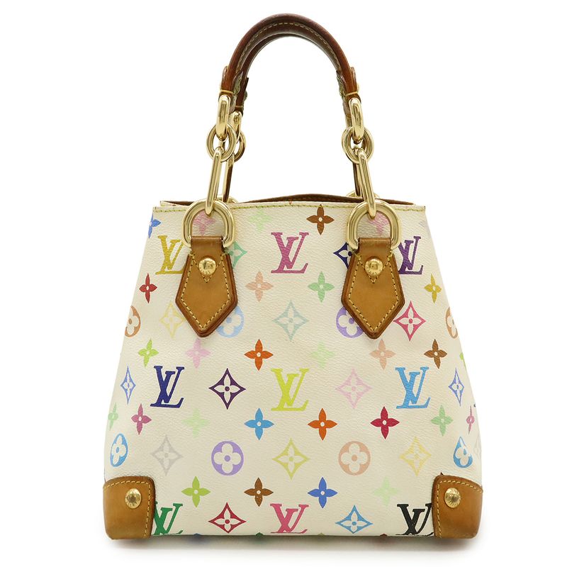 Louis Vuitton Monogram Multicolor Eau De La Handbag Tote Bag Chain Bron White