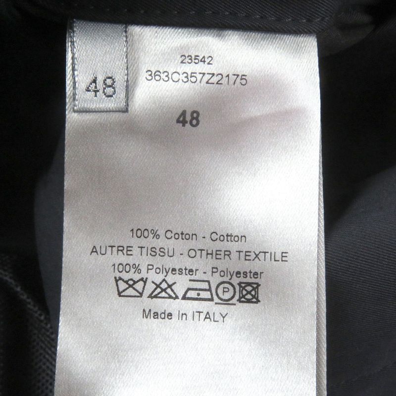 DIOR Homme DIOR Homme 363c357z2175 Stencil Collar Coat With Logo Button