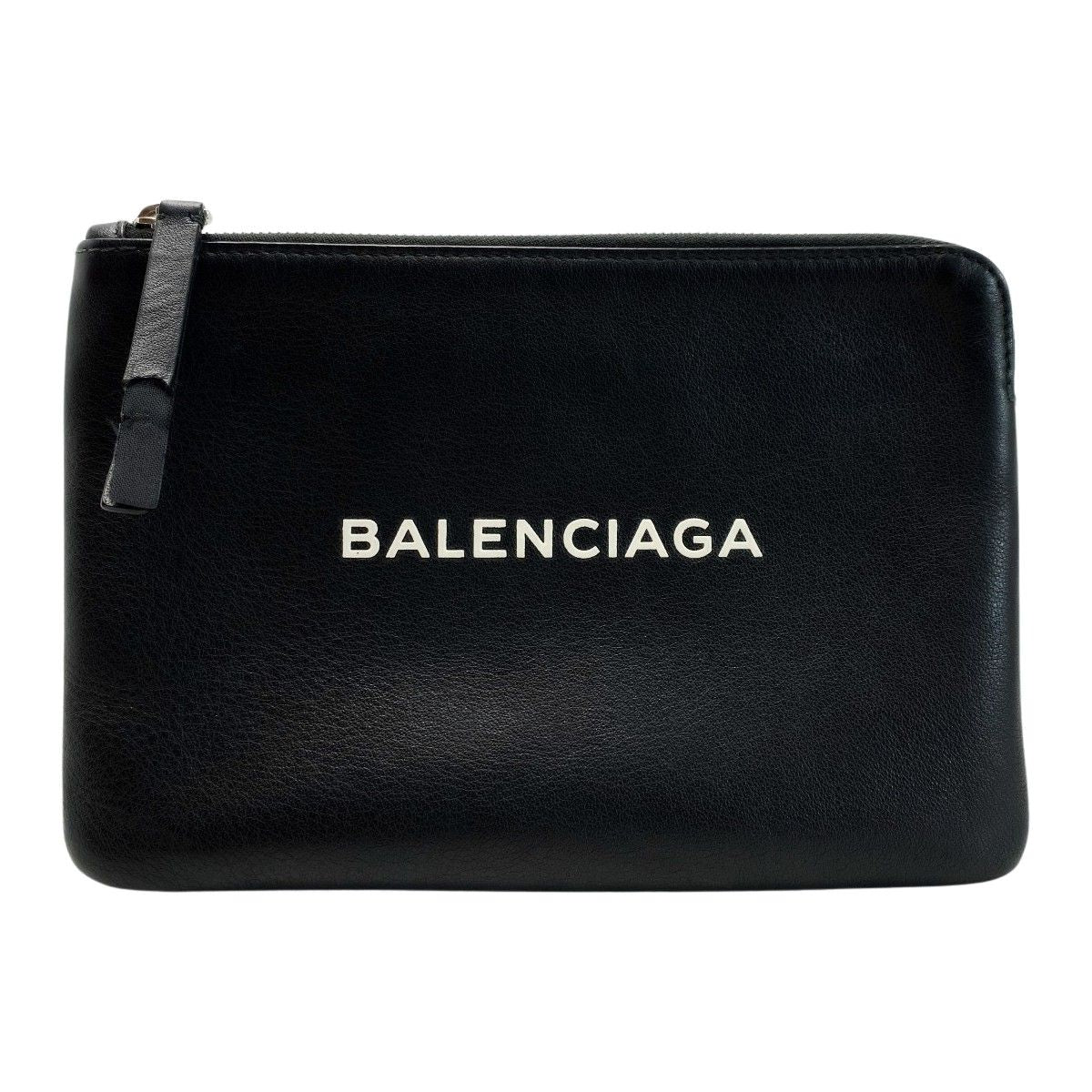 Balenciaga Leather Black Pouch