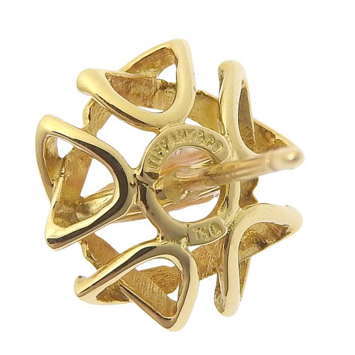 Tiffany & Co Tiffany & Co Design Pearl Earrings 18K Yellow Gold 750 Yellow Gold