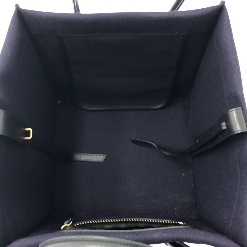 Celine Phoebe Philo Phoebe Luggage Phantom Felt Handbag - Navy - Women