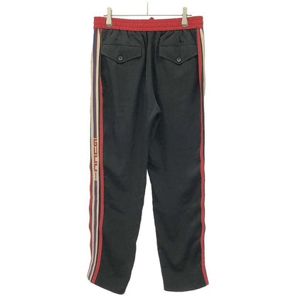 Gucci Sideline Logo Jogging Pants 522935 Z739c Black Red 44