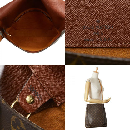Louis Vuitton Monogram Musette M51256 Brown PVC Leather Women Louis Vuitton
