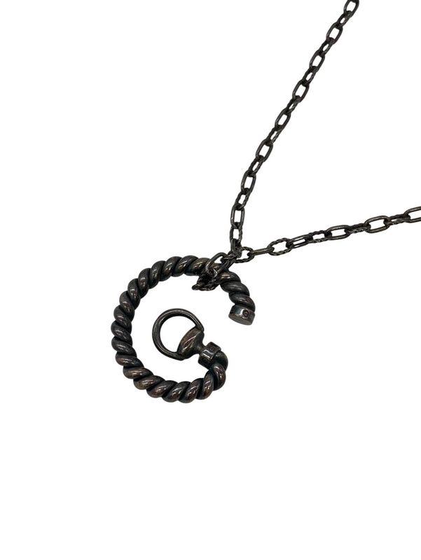 2979 Gucci Necklace Horsebit Sv925 G Motif G Logo Preowned Gucci