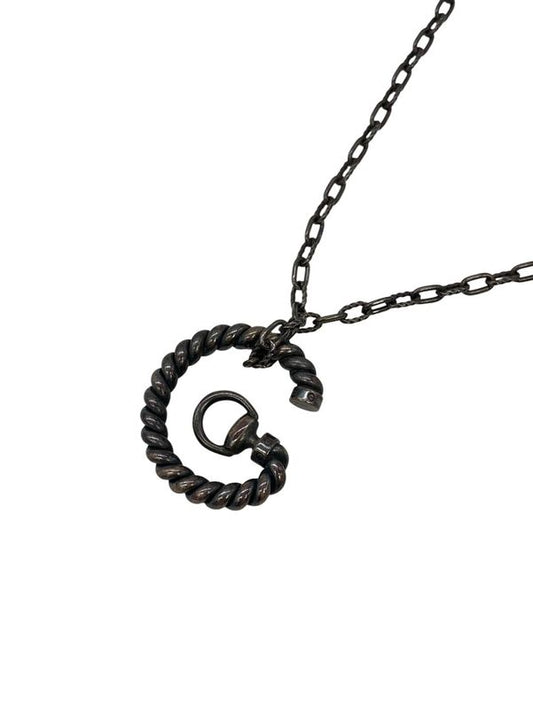 2979 Gucci Necklace Horsebit Sv925 G Motif G Logo Preowned Gucci