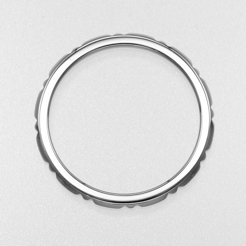 Tiffany & Co True Band 1.5mm (0.06in) Model Pt950platinum 19.5 Men's 3.28g Ring