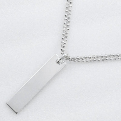 Gucci Logo Bar Double Ball Chain Silver 925 Unisex 23.9g Necklace