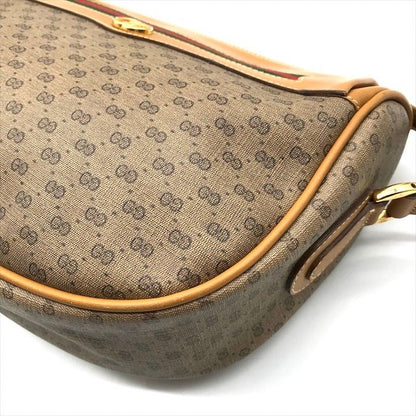 Gucci Vintage Micro GG Shoulder Bag Sherry Line Brown