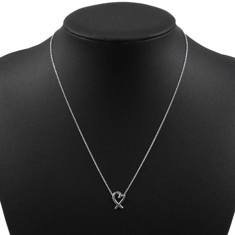 Tiffany & Co Loving Heart Paloma Picasso 925 Silver Ladies 1.8g Necklace