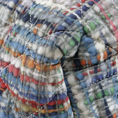 Chanel Coco Cocoon Tote Small Tweed Print Reversible A48610 Nylon White/multicol