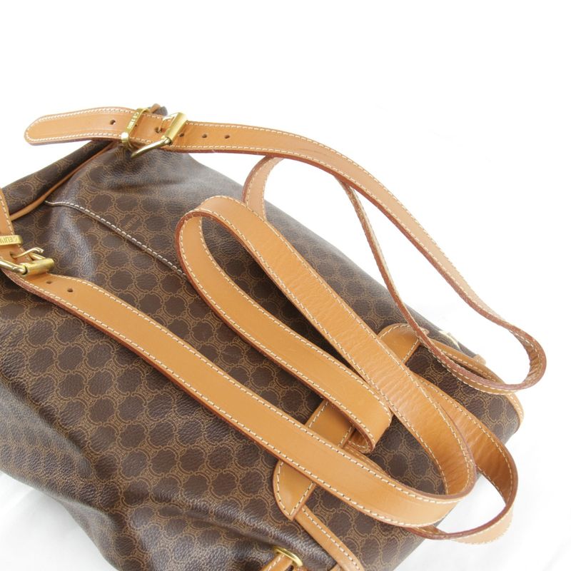 Celine Ce06-1 Backpack/daypack PVC Coated Canvas/leather Brown