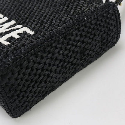 Loewe Tote Mini Loewe Font Alf1v46x01 Handbag Raffia Women's