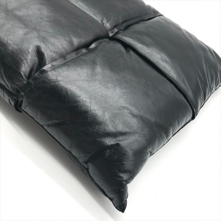 Bottega Veneta Intrecciato Maxi Clutch Second Black Leather