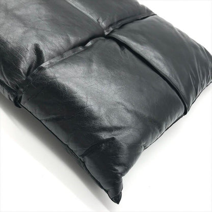 Bottega Veneta Intrecciato Maxi Clutch Second Black Leather