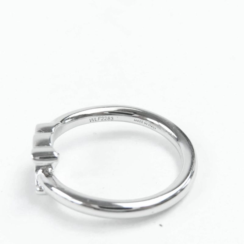 Celine 460ppp6bra Triomphe Asymmetric Ring Silver 52 Size Approx 12 With Box