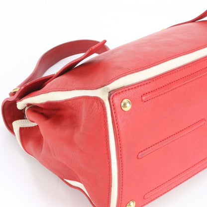 YSL Yves Saint Laurent Muse To Leather Tote Bag Shoulder Hand Gold Hardware