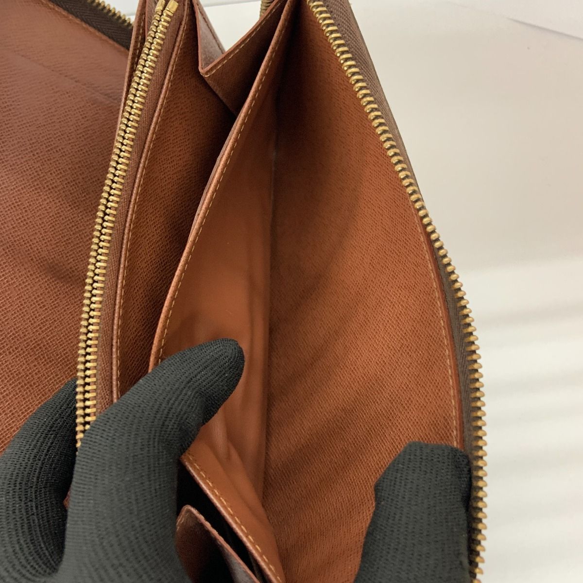 Louis Vuitton Monogram Zippy Organizer Round Zipper Long Wallet M60002 Brown