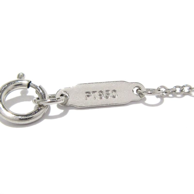 Tiffany & Co Necklace Sentimental Heart Pt950 X 16P Diamonds