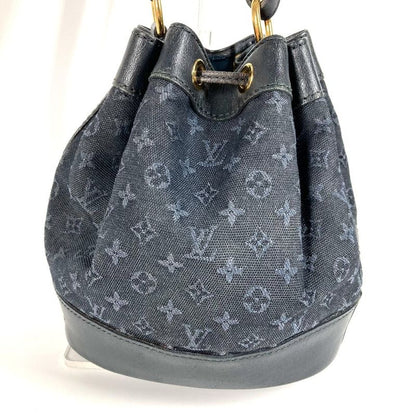 Louis Vuitton Shoulder Bag Noely M92687 Monogram Mini Canvas Navy