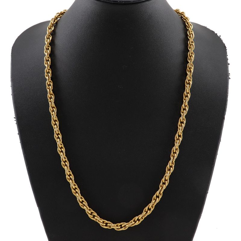 Chanel Long Chain Vintage Gold Plated Ladies 90.2g Necklace