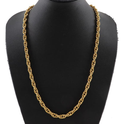 Chanel Long Chain Vintage Gold Plated Ladies 90.2g Necklace