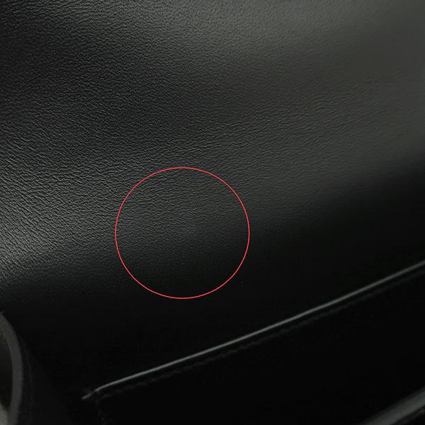 Hermes Shoulder Bag Constance 3 Mini Miroir Box Calf Black Silver Hardware