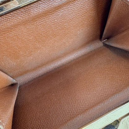 Louis Vuitton Portefeuille Viennois Fold Wallet With Clasp Monogram Leather