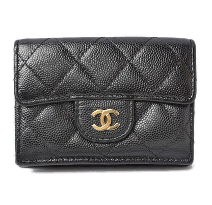 Chanel Coin Case Mini Wallet Chanel Compact Wallet A84401 Trifold Wallet Caviar