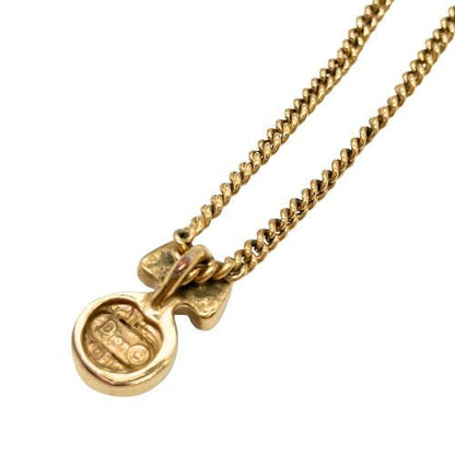 Christian DIOR Necklace Gold Plated Stones Gold Plated Stones Vintage Black