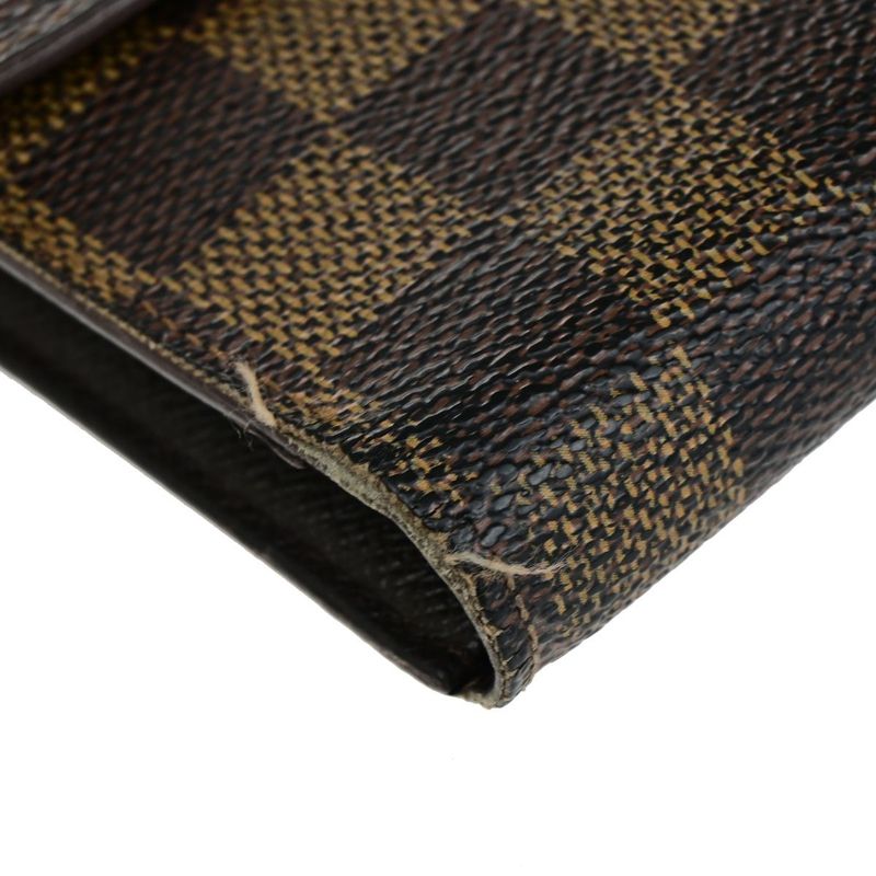 Louis Vuitton 3-set Trifold Wallet Monogram Damier Ebène Leather 04ec192