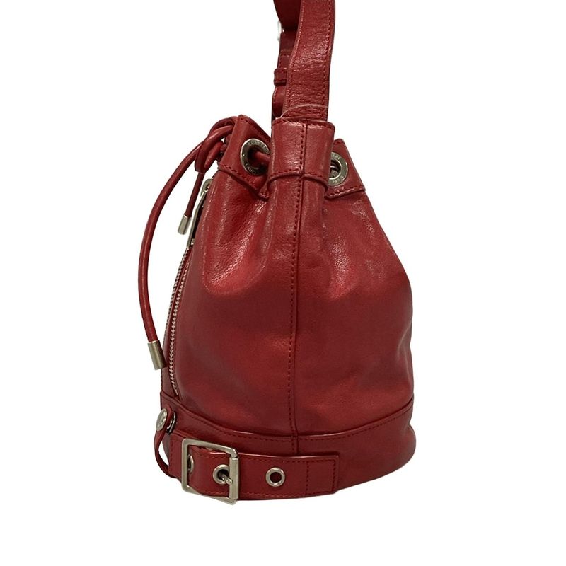 Saint Laurent Paris Shoulder Bag Rider Shoulder Bag 333479 Red Leather