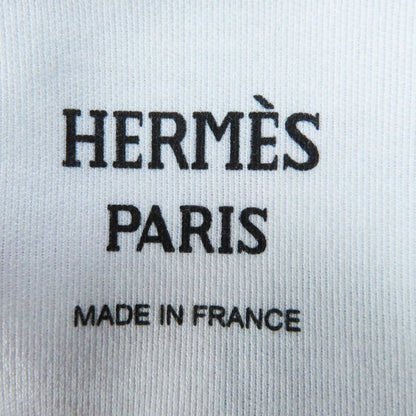 Hermes 23SS 3e4507dh 100% Cotton Short Sleeve T-shirt Dress White Multi 34