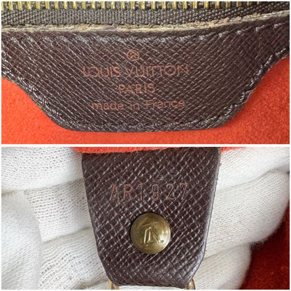 Louis Vuitton Petit Baguette Marais Mini Tote Bag Damier Leather Brown Shoulder