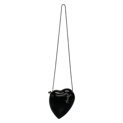 Saint Laurent Paris Shoulder Bag Love Box 466212 Black Heart / Gusset / Shape