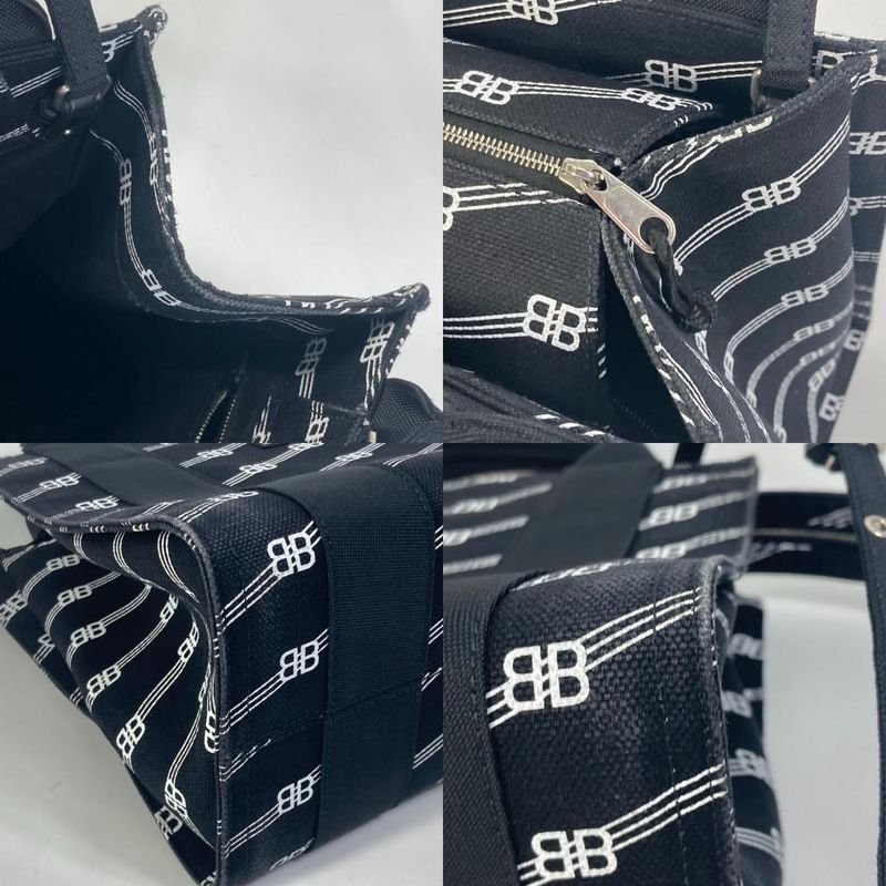 Balenciaga Handbag Trade S 620884 Canvas Black