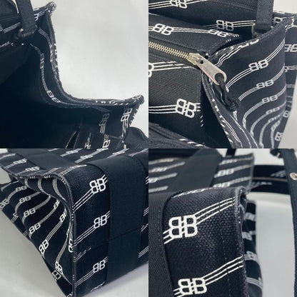Balenciaga Handbag Trade S 620884 Canvas Black