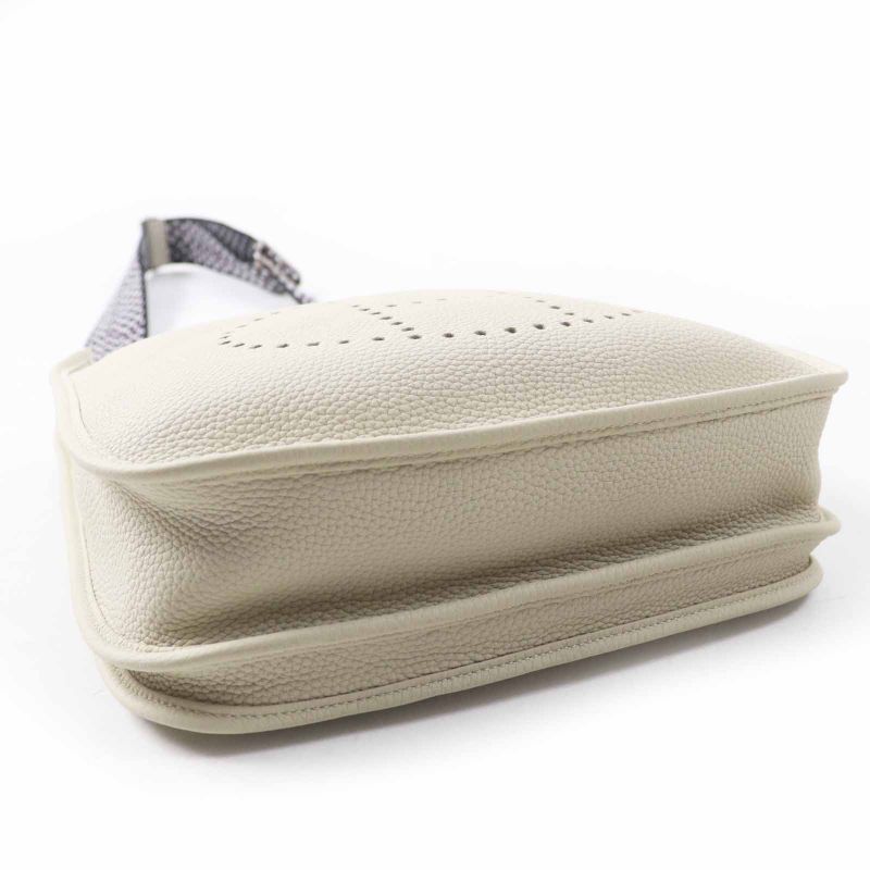 Hermes Evelyn 3PM Beton Silver Hardware Sangle Zigzag Taurillon Clemence