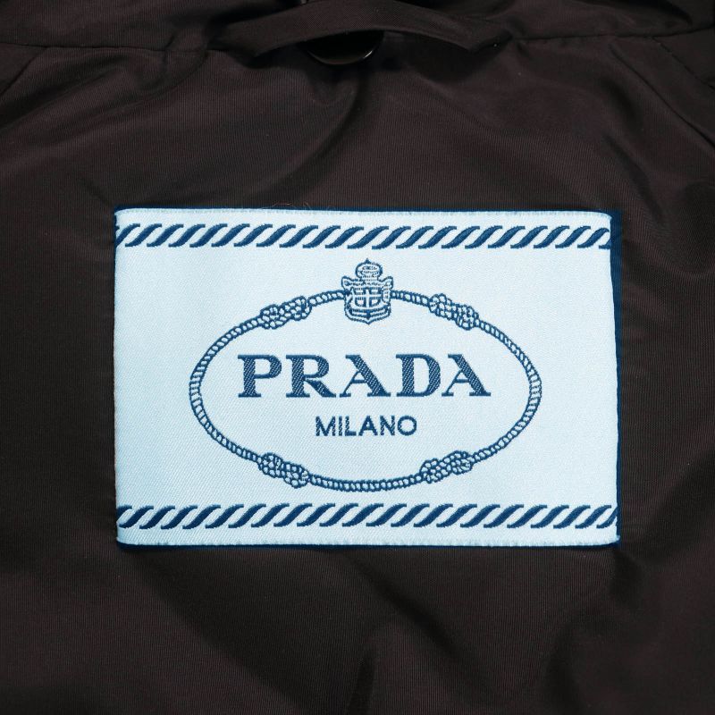 Prada 2020 29y510 With Triangle Logo Plate And Collar Lamb Fur Short Length