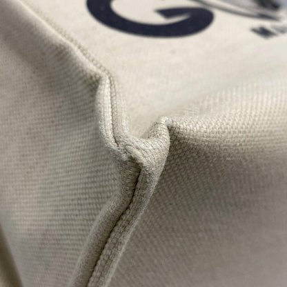 Gucci Tote Bag Gucci Print Small Tote Bag 772144 Ivory And Dark Navy Cotton