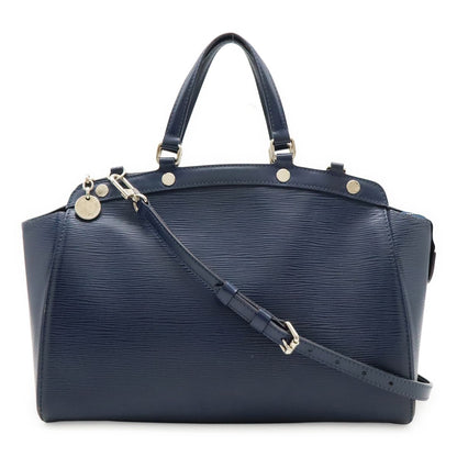 Louis Vuitton Epi Blair MM Handbag Tote Bag 2WAY Shoulder Bag Andigo Blue Navy