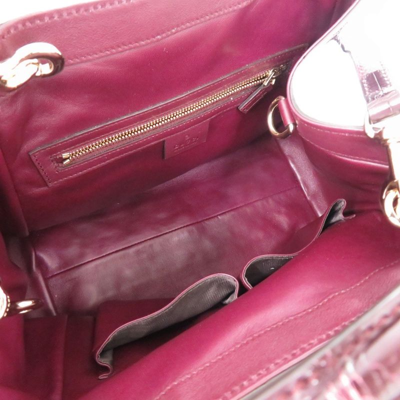 Gucci Soho 2way 336751 525040 Leather Purple 0696 Purple Tote Bag Gucci