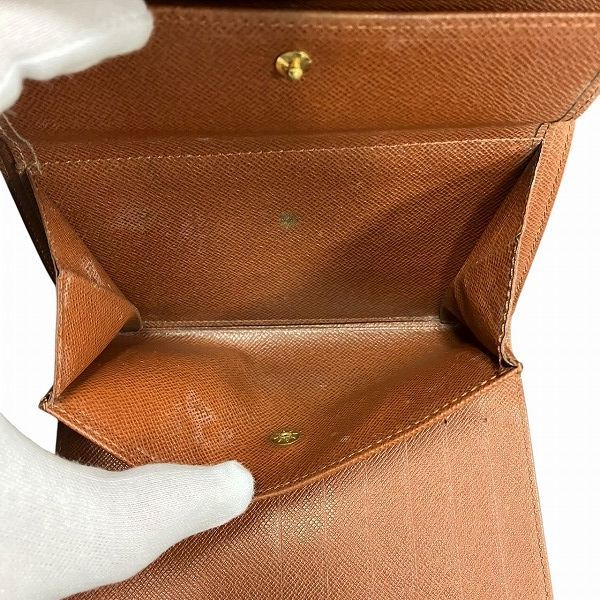 Louis Vuitton Monogram Porte Trésor Etui Chequier M61200 Trifold Wallet Unisex